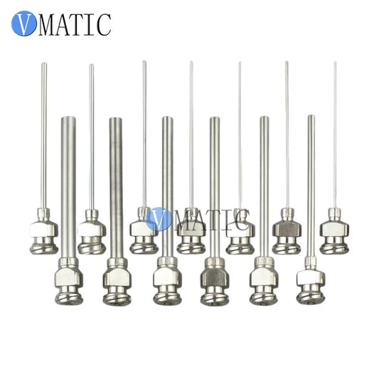 Free Shipping 38mm (1.5") Stainless Steel Dispensing Tip External Thread, Dual Threaded Base 1-1/2 Inch Tube Length