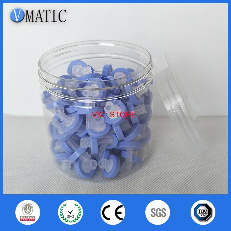 Free Shipping 100Pcs 13mm 0.45um Plastic Purple Syringe-Driven Filter Syringe Filter Water Solution Filtration Membrane