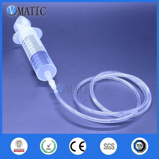 Free Shipping Liquid Dispensing Large Big Giant 100ml/cc Syringe Big Mouth + PVC Tube Set