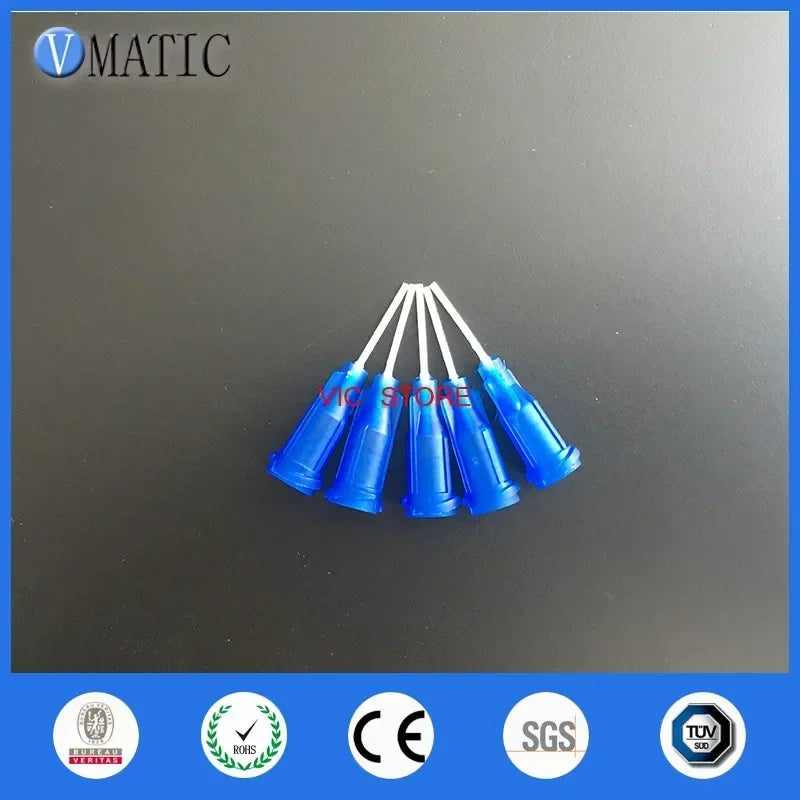 ‌22G(0.71mm) Flexible PP Dispensing Needles | 12.7mm(0.5") Color-Coded Tips for UV Adhesive & Silicone (100pcs Sterile Pack)‌