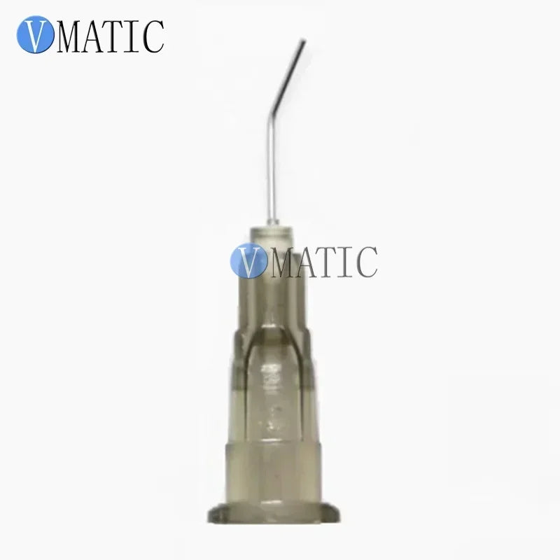 ‌27Gx0.5" 45° Bent Dispensing Needles 100pcs | Luer Lock Tips for UV/Silicone Industrial Free Shipping‌