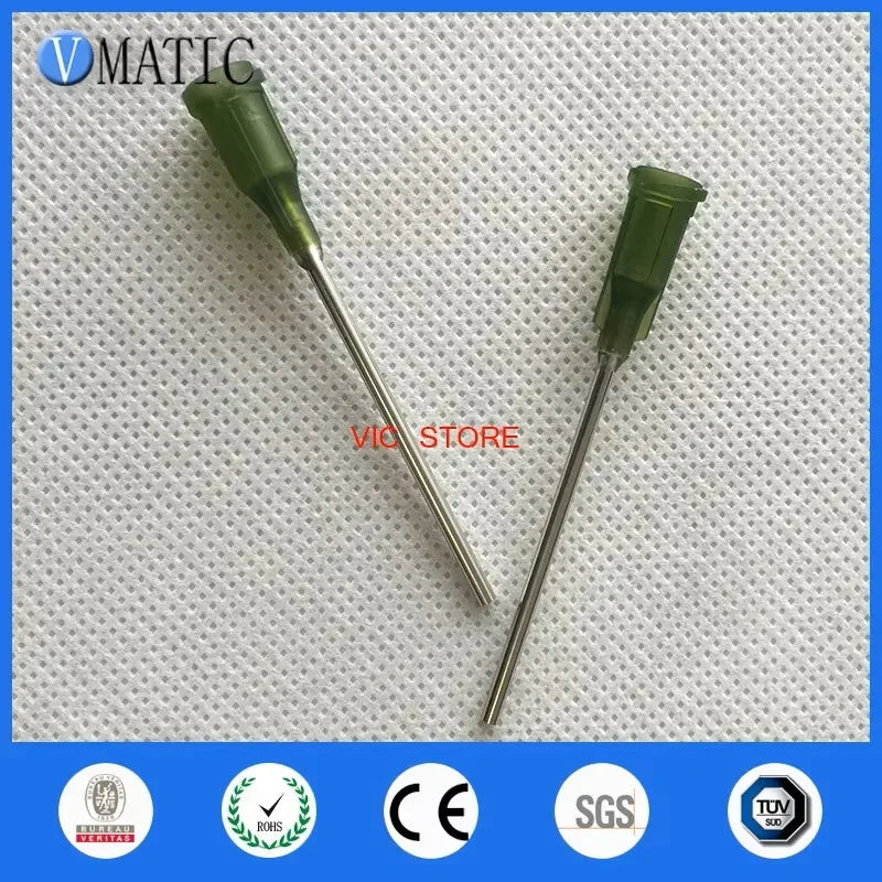 ‌14G Industrial Dispensing Needles 100PCS | Stainless Steel Tips with Safety Lock Hub for SMT Free Shipping‌ ﻿