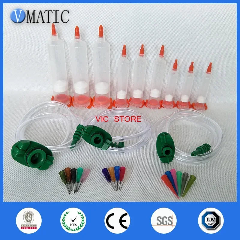 Free Shipping New Liquid Dispenser Solder Paste Adhesive Glue Syringe With Dispensing Needle Tip