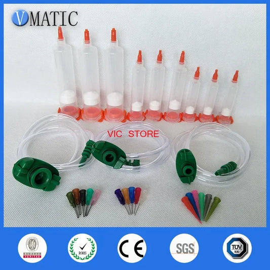 Free Shipping New Liquid Dispenser Solder Paste Adhesive Glue Syringe With Dispensing Needle Tip