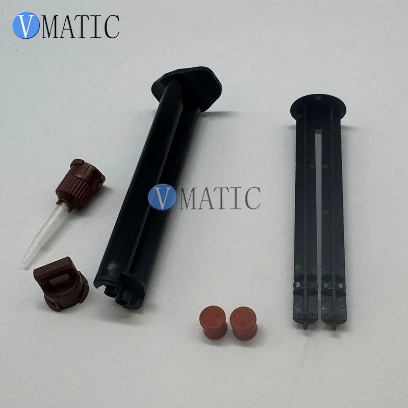 3ml Dual-Chamber AB Epoxy Dispenser | 5ml 1:1 Auto-Mixing Cartridge + Static Nozzle | Industrial-Grade Leakproof Kit | Free Ship