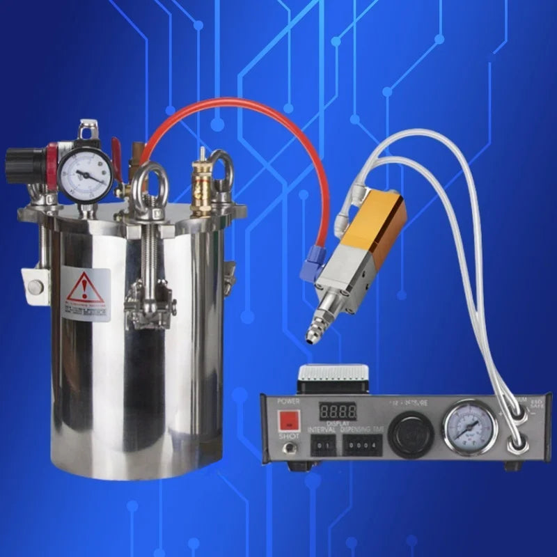 ‌5L Automatic Liquid Dispenser Kit | Pneumatic Control Valve + Pressure Tank for Chemical/Food Free Shipping‌
