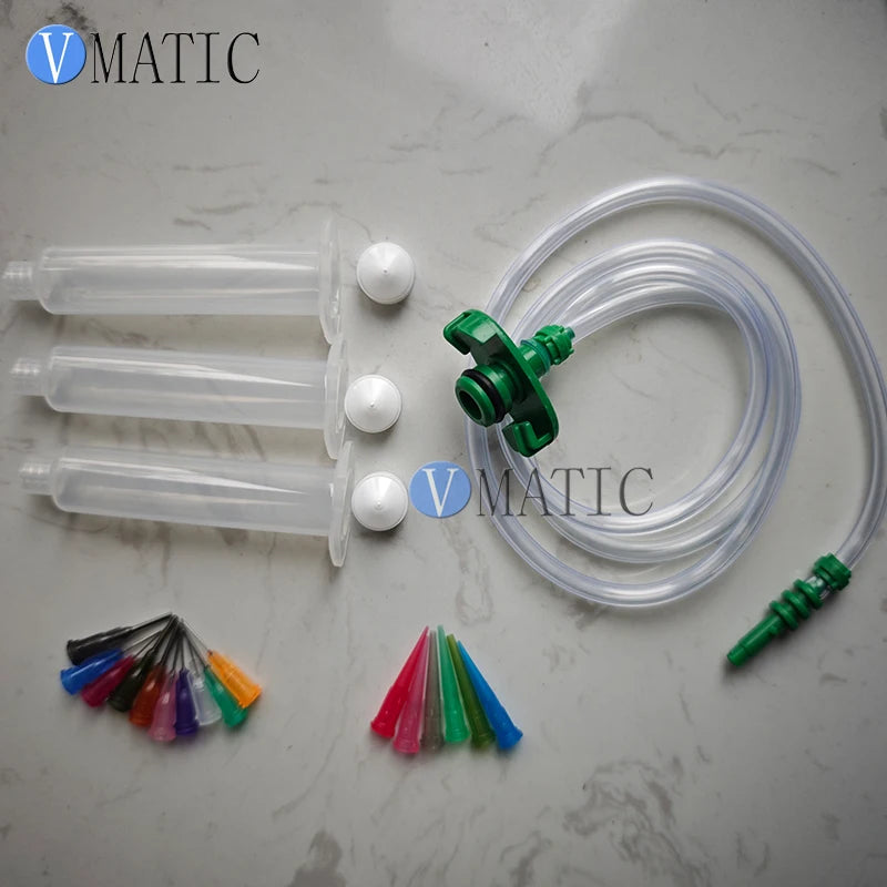 ‌30ml Pneumatic Dispensing Syringe Kit | Air-Pressure Industrial Syringe for Epoxy/Silicone Free Shipping‌