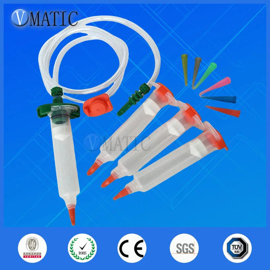 ‌10ml Pneumatic Dispensing Kit | Solder Paste & Adhesive Syringe with Precision Tips for Electronics Assembly Free Shipping‌