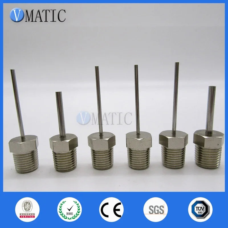 High Quality Glue Liquid Stainless Steel Needle M4 Luer Lock Thread Fitting Blunt Needle Tube Length 50mm