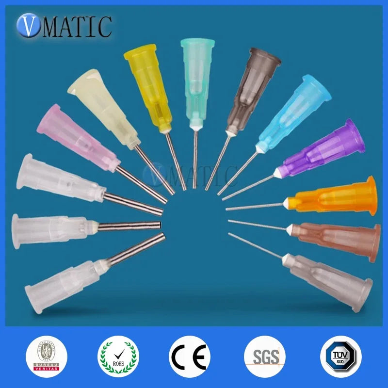 Free Shipping 1/2 Inch Blunt Glue Adhesive Fluid Dispensing Stainless Steel Syringe Needle Tips