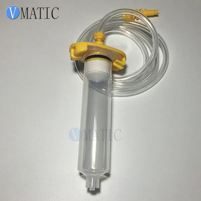Free Shipping Yellow 5cc/10cc/30cc Glue Dispenser Syringe Barrel Syringe Adapter (Each Size Have 2 Sets, Totally 6 Sets)