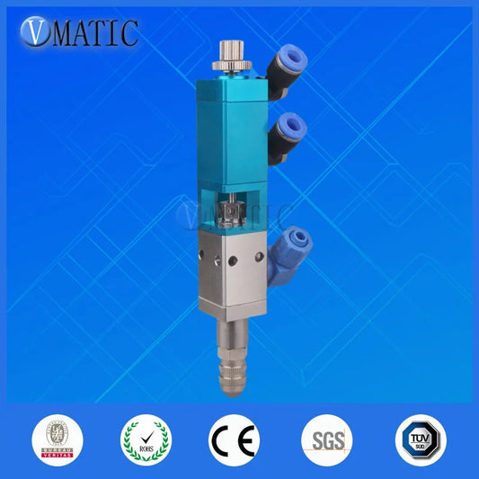 Manual Pneumatic Dispensing Valve - 1/8" NPT for UV Glue & Epoxy - Thumb Push Control, Anti-Drip, Precision Flow - Free Shipping
