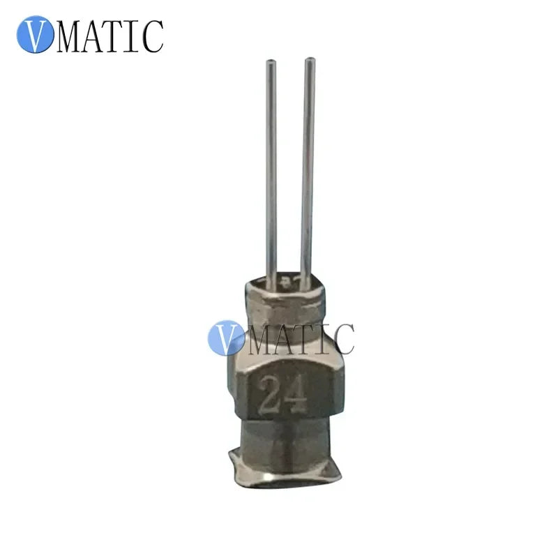 Free Shipping 12 Pcs Twin Dual Type Liquid Glue Dispense Stainless Steel Needle 1/2 Inch