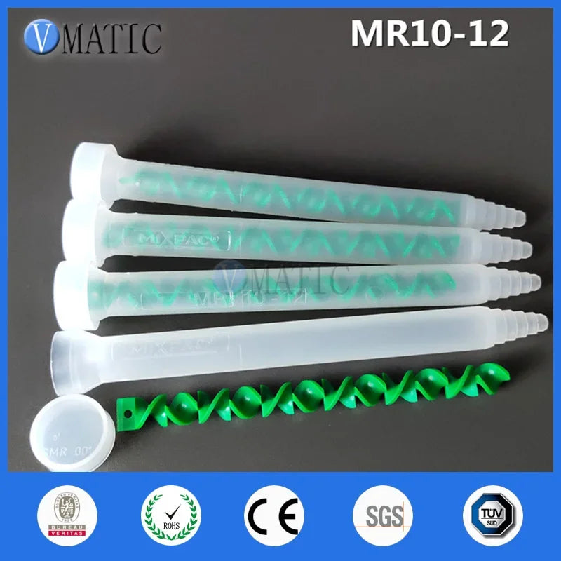 ‌Industrial Dynamic Static Mixer MR10-12 | PTFE Mixing Nozzles for AB Glue Dispensing Free Shipping‌