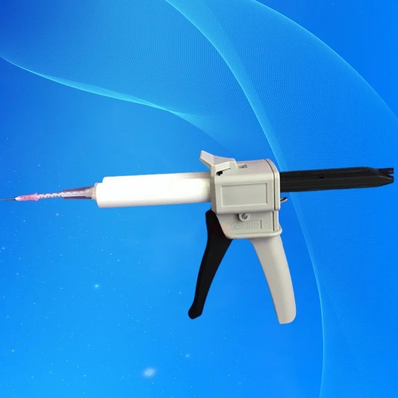 Lab Mixing Gun 50ml | Dual Ratio 1:1/2:1 Alginate Dispenser Stainless Steel Impression Glue Gun Fast Ship‌