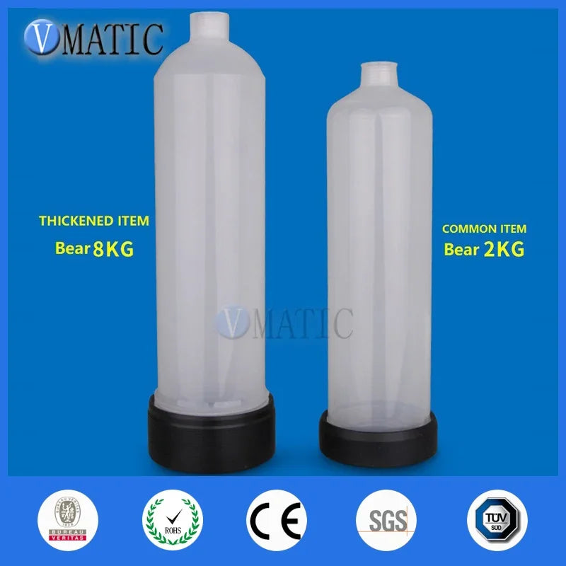 Free Shipping US Type Thickening 300 Cc / Ml Glue Filling Pneumatic Plastic Dispenser Syringe Barrel Set With Fast Quick Fitting