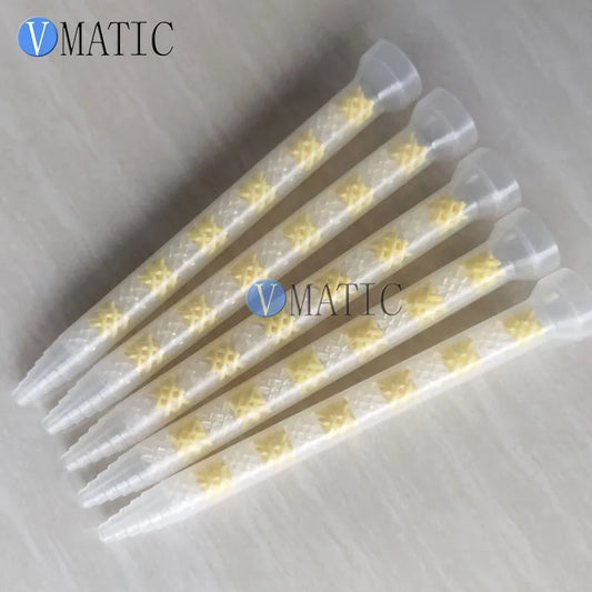 GSM9-12 Static Mixing Nozzle 10PCS - High-Flow AB Adhesives Mixer for Epoxy Resin & Industrial Glue Dispensing (Durable POM)