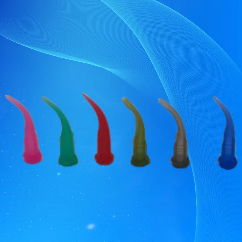 ‌100PCs Plastic Bent Dispensing Needles | TT Tapered Tips for Resin/Epoxy Glue (Anti-Clogging Craft Syringe Applicators)‌