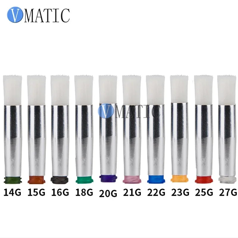 Free Shipping Glue Dispense Round Dia 7mm Screw Thread EFD Soft Needle Brush