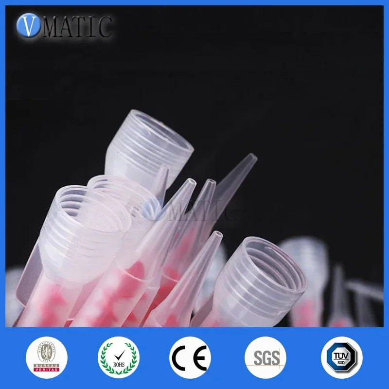 ‌100PCS Static Mixer Nozzles for 200-600ml Dual Ratio 1:1 & 2:1 High-Flow Dispensing Tips Epoxy, Polyurethane Silicone Adhesives