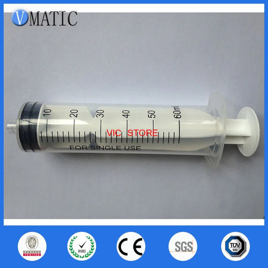 Free Shipping Non Sterilized Hot Sale 10Pcs 60ml/cc Glue Dispensing Plastic Liquid Syringe