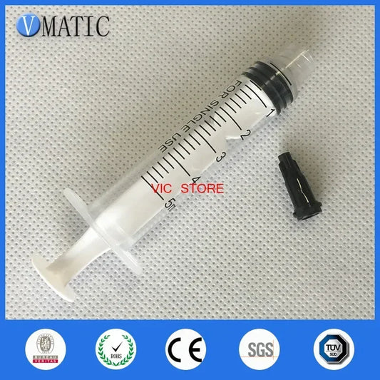 ‌10Pcs 5ml Precision Glue Syringe Kit | Leak-Proof Tips for Epoxy Resin/UV Adhesive Crafts (with Safety Caps)‌