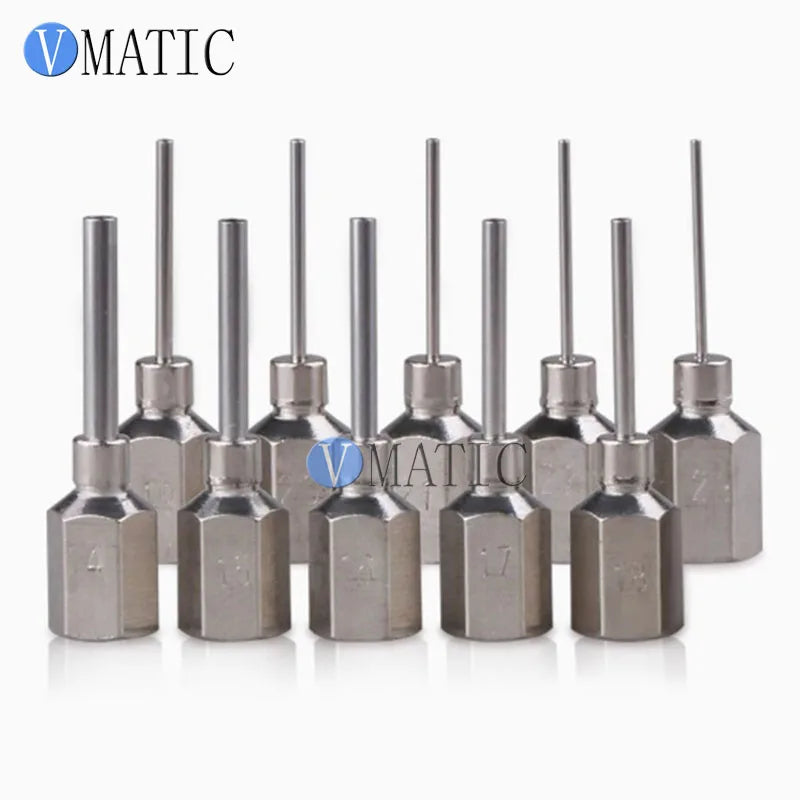 M5 Thread Solder Tip 1/2 Inch Hexagonal Gold Plated Solder Paste Needle Nozzle Save Solder Paste for Soldering Iron Accessories