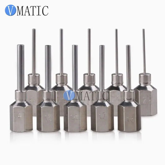 M5 Thread Solder Tip 1/2 Inch Hexagonal Gold Plated Solder Paste Needle Nozzle Save Solder Paste for Soldering Iron Accessories