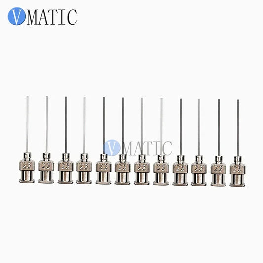 Free Shipping 12Pcs 1 Inch 23G Metal Dispenser Needle Tips