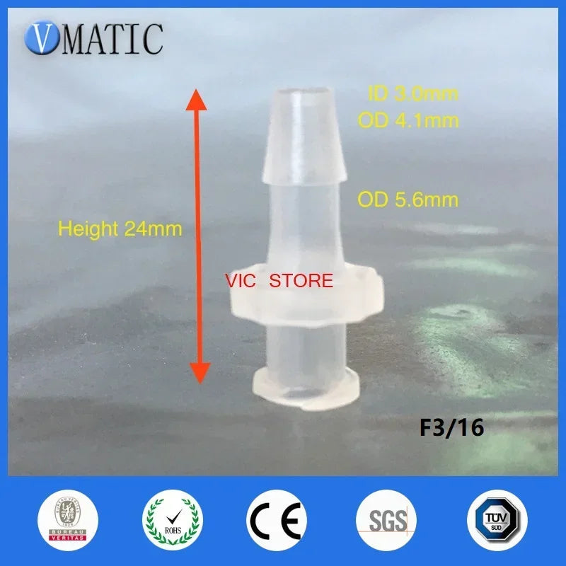 On Sale Plastic Female Male Pipe Connector Fast Fitting Hose Adapter x 100 Pcs