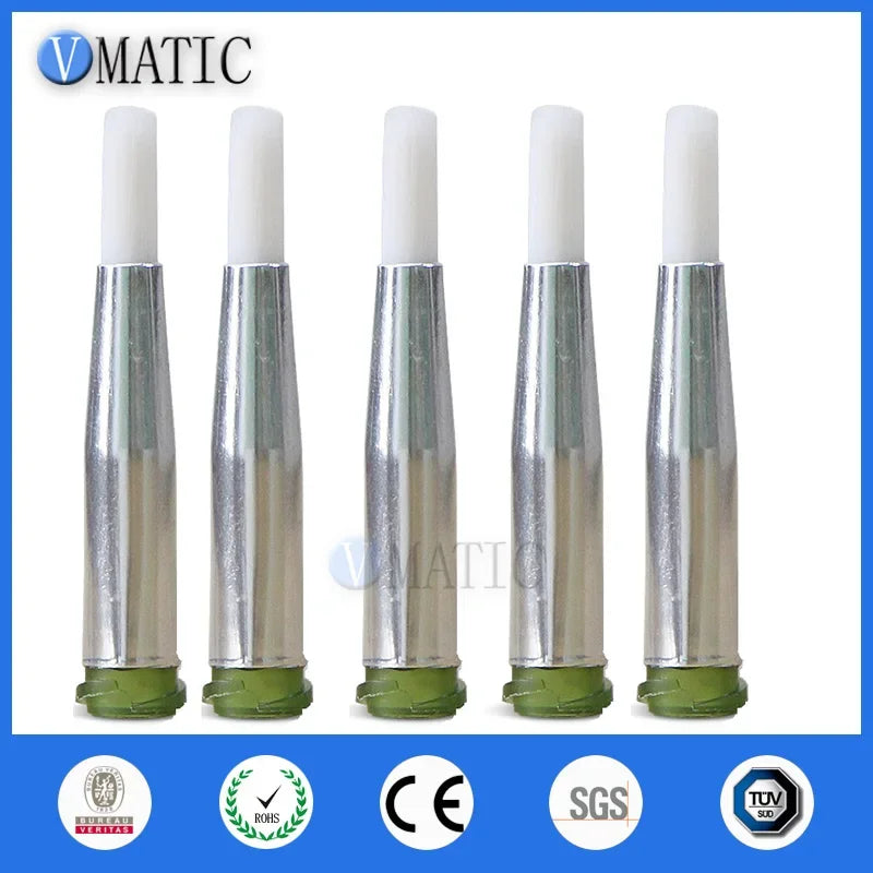 Free Shipping 14G 7mm Needle Brush Double Screw Thread Needles EFD Soft Brush Needle Round Mouth Glue Dispensing Tip