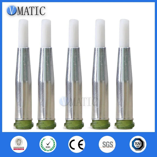 Free Shipping 14G 7mm Needle Brush Double Screw Thread Needles EFD Soft Brush Needle Round Mouth Glue Dispensing Tip