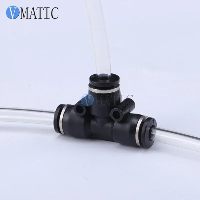 ‌Industrial AB Dispensing 3-Way Valve | 5-Pcs POM Tee Connectors for Epoxy Mixing & Dual-Cartridge Systems‌