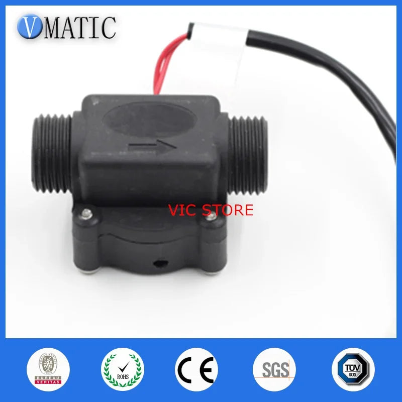 Free Shipping VC668 Pp Dispenser G1/2 Liquid Plastic Outer Thread Bsp Electronic Water Flow Switch Magnetic Sensor