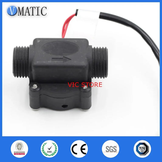 Free Shipping VC668 Pp Dispenser G1/2 Liquid Plastic Outer Thread Bsp Electronic Water Flow Switch Magnetic Sensor
