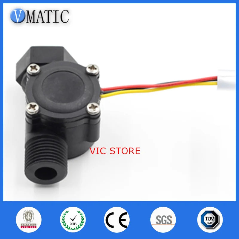 Free Shipping VCA168-3 New Design Oil Oem G1/2 Plastic Water Flow Meter Sensor