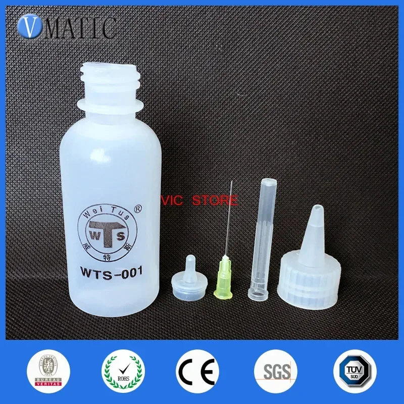 Free Shipping 10 Pcs 50ml Alcohol Bottle Rosin Bottle Dispensing Bottle Oil Bottles With Head Dispensing Needle Tips