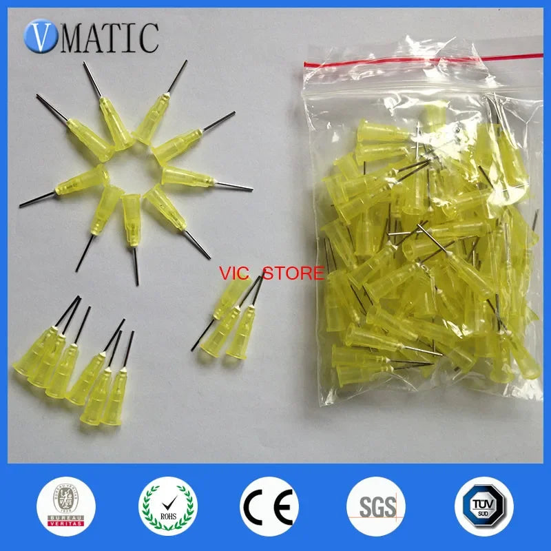 ‌100PCS 20G Plastic Blunt Dispensing Needles 0.5" | Anti-Static Tips for Electronics/Nail Art Free Shipping‌