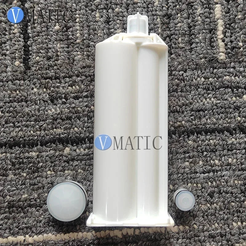 Free Shipping 2Pcs AB Epoxy Gun Cartridge 50 ml/cc Syringe 4:1 Two-Component Caulking Cartridge 4:1