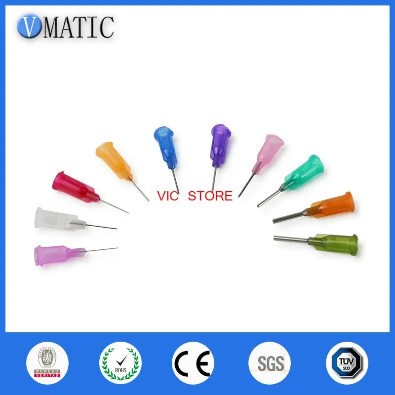 Free Shipping 0.5" Tubing Length 100 Pcs Te Premier Dispense Tips Dispenser Needles 1/2 Inch Dispensing Needle Tips