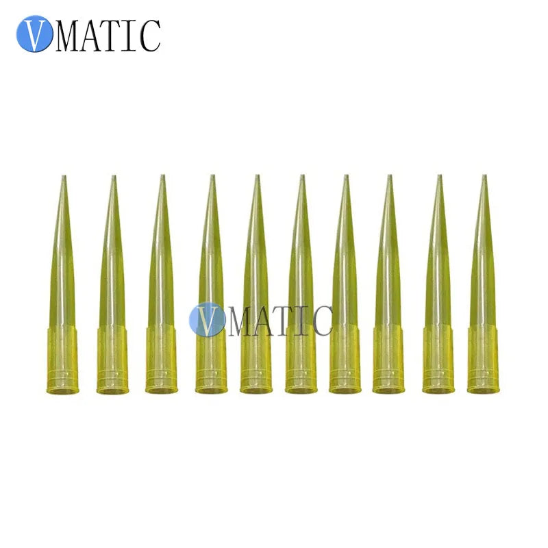 High Quality 1000Pcs 200ul 0.2ml Plastic Needle Liquid Dispenser Needles ID 6mm Length 50mm Plastic Dispensing Needle