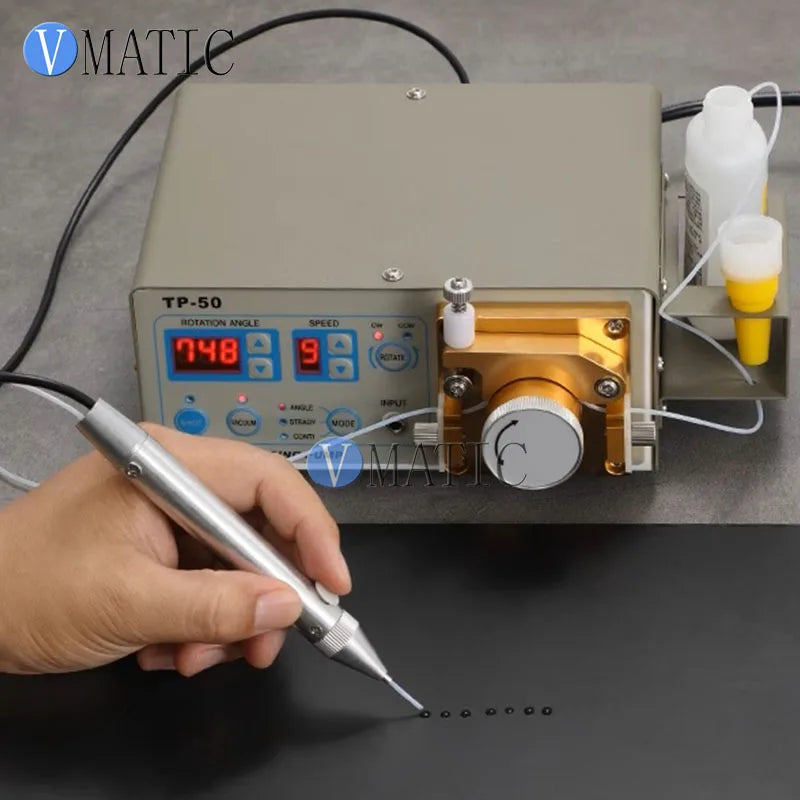 Dispensing Machine TP50 410 Digital Display Smart Glue Dispenser w Timer & Quantitative Control for Instant Adhesives (502 Glue)