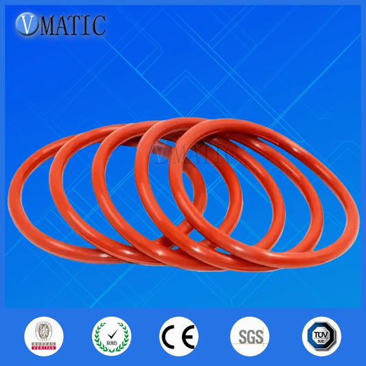 Red Silicone O Rings 8mm-90mm O-Rings Red Silicone VMQ Seal Sealing O-Rings Silicon Washer Rubber O-Ring Assortment