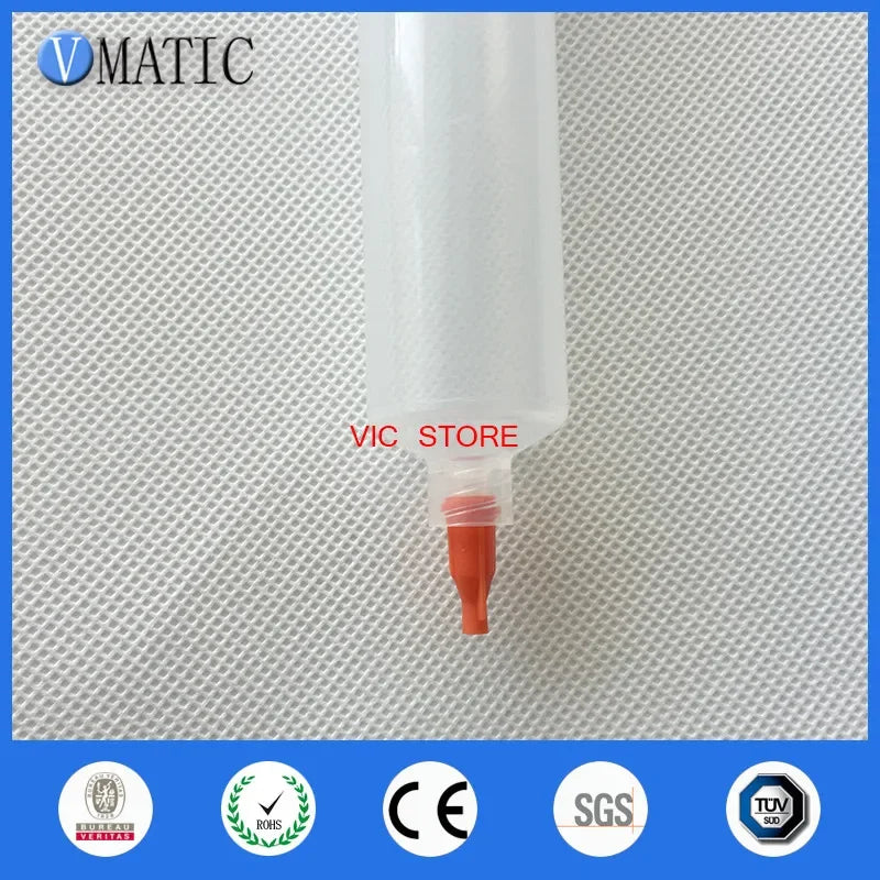 Free Shipping 55cc/ml Clear Pneumatic Luer Lock Tip Dispenser Syringe Barrel With Piston/End Cover/Syringe Tip Cap 280Sets/Lot