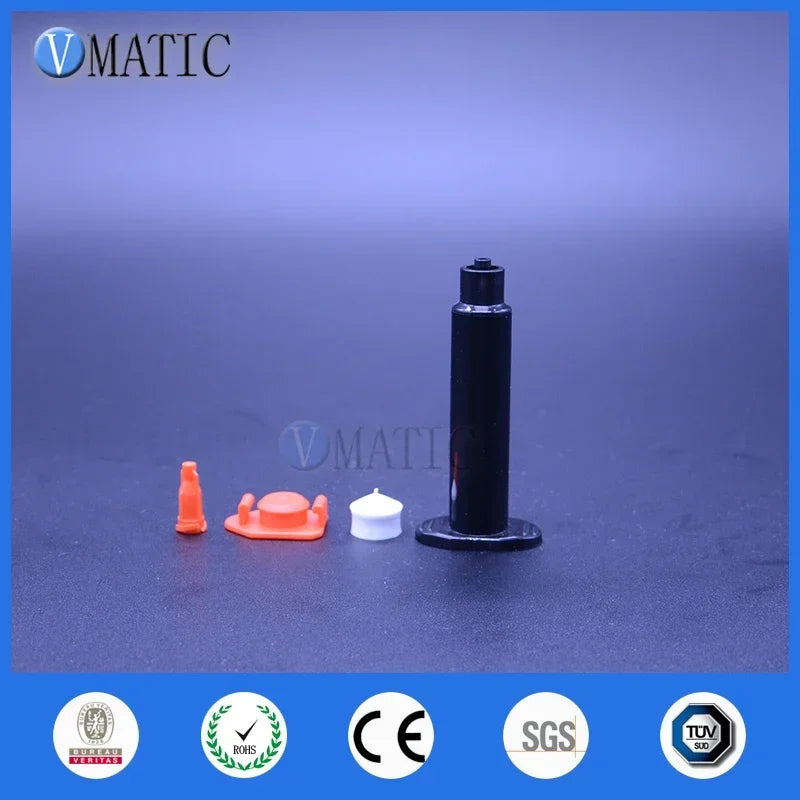 Free Shipping Wholesale 1800 Sets/lot 5cc 5ml Pneumatic Black Air Syringe Barrel With Piston & Stoppers