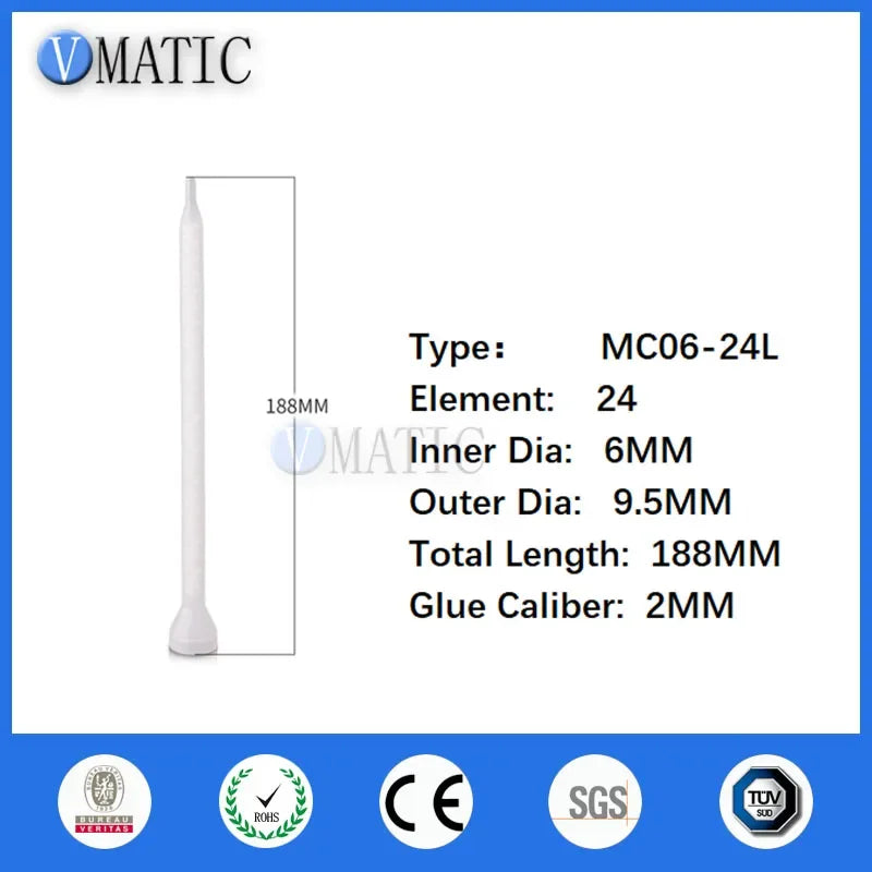 Free Shipping High Precision Dispensing Mixing Tube Plastic Static Mixer MC06-24L & MC06-32L