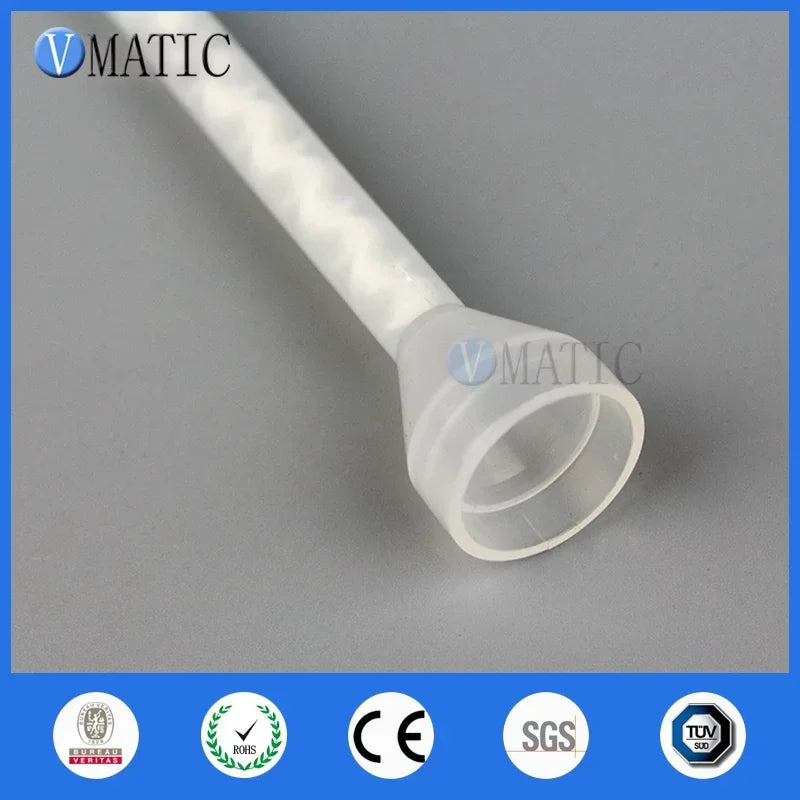 ‌MC05-24 Static Mixer Nozzle | High-Viscosity Two-Part Epoxy Mixing Tips with Bell Mouth Silicone Tube‌