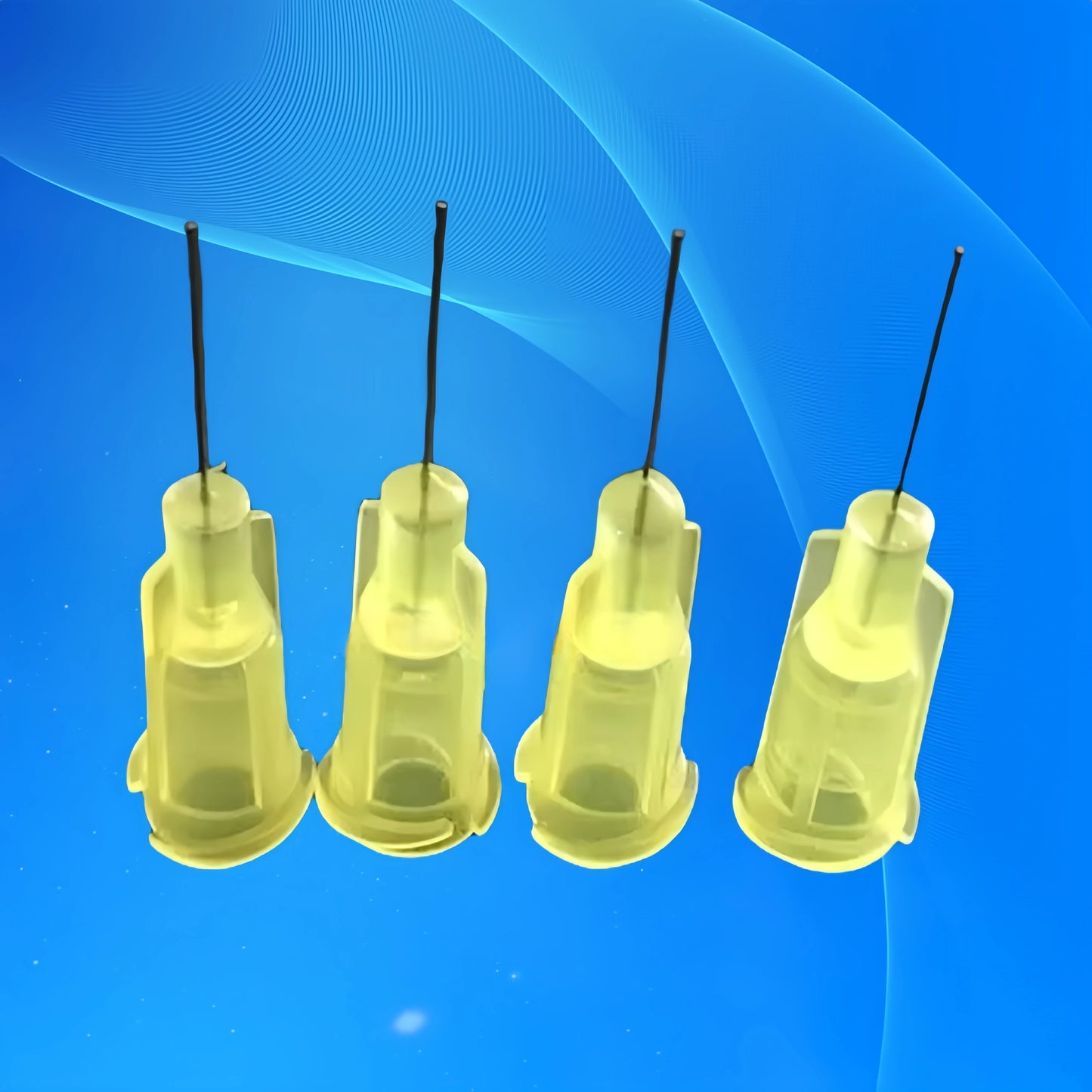 Free Shipping Non Sterilized 100Pcs 32G 0.5'' Yellow Color Dispensing Gun Needle Tip 1/2 Inch