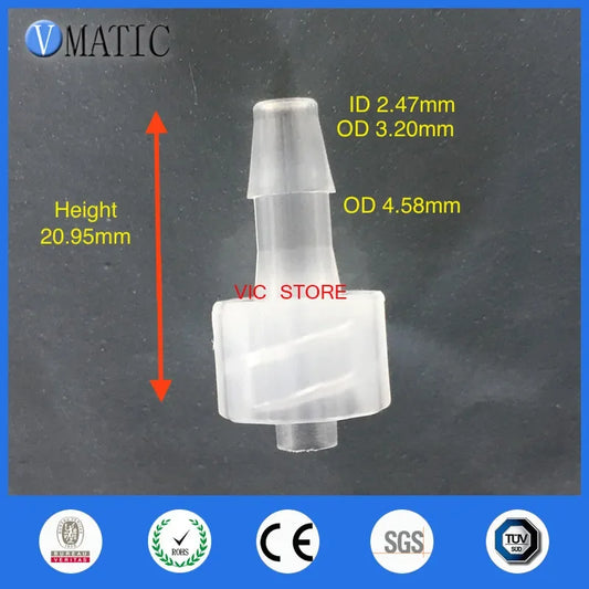 Free Shipping Pack Of 10 X 1/8 Inch Barb Male Luer Tapered Fitting (Polyprop) Luer Lock Tapered Connector