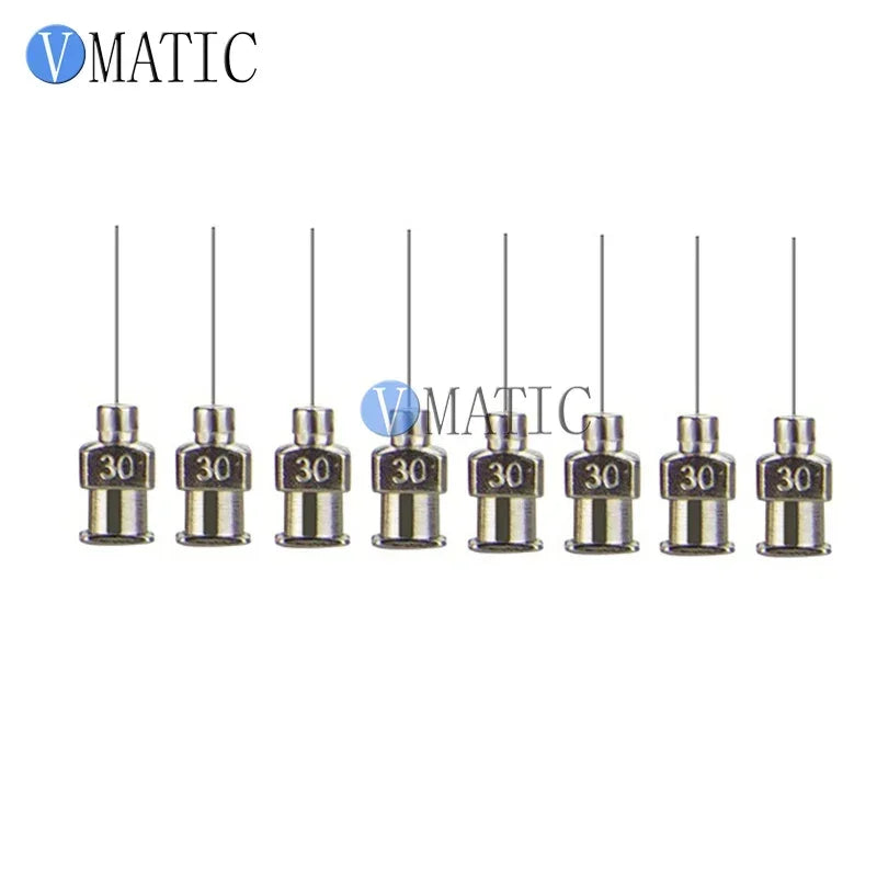 Free Shipping 12Pcs 1 Inch Tip Length 30G Blunt Stainless Steel Dispensing Needles Syringe Needle Tips Glue Dispensing Needle